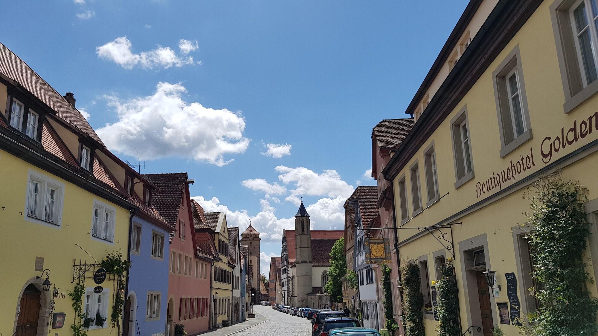 Boutiquehotel Goldene Rose - Self-Check-In Rothenburg ob der Tauber Ngoại thất bức ảnh