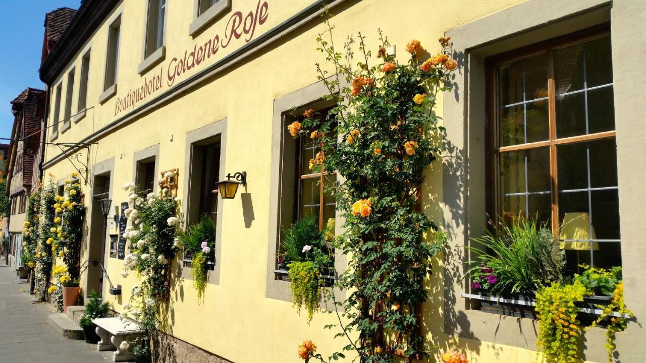 Boutiquehotel Goldene Rose - Self-Check-In Rothenburg ob der Tauber Ngoại thất bức ảnh