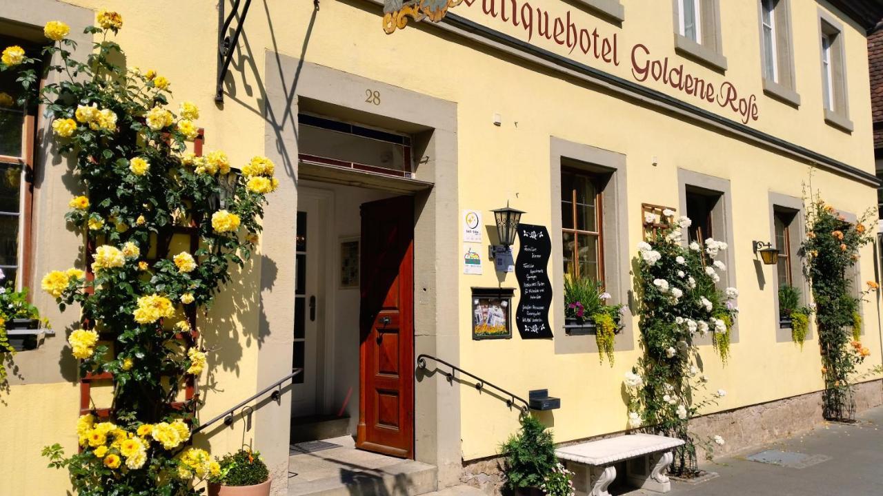 Boutiquehotel Goldene Rose - Self-Check-In Rothenburg ob der Tauber Ngoại thất bức ảnh